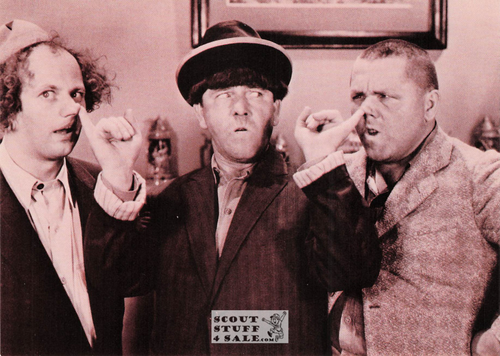 The Three Stooges Sepia Postcard by Classico SF/Ludlow #136-291