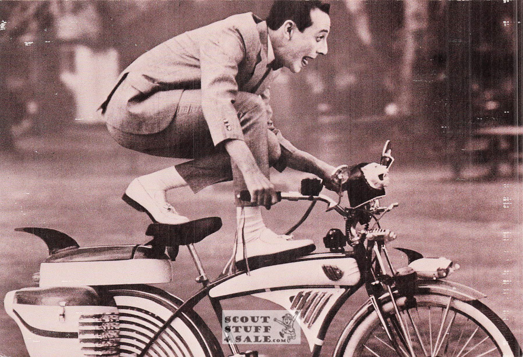 Peewee Herman Sepia Postcard by Classico SF/Ludlow #136-295