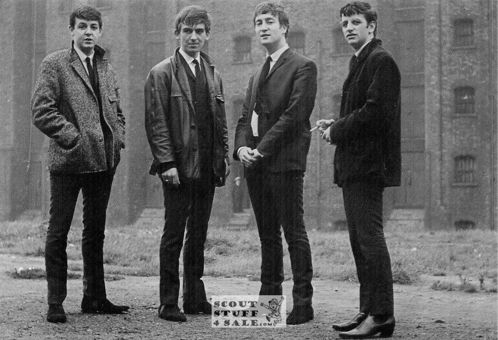 The Beatles Sepia Postcard by Classico SF/Ludlow #136-296