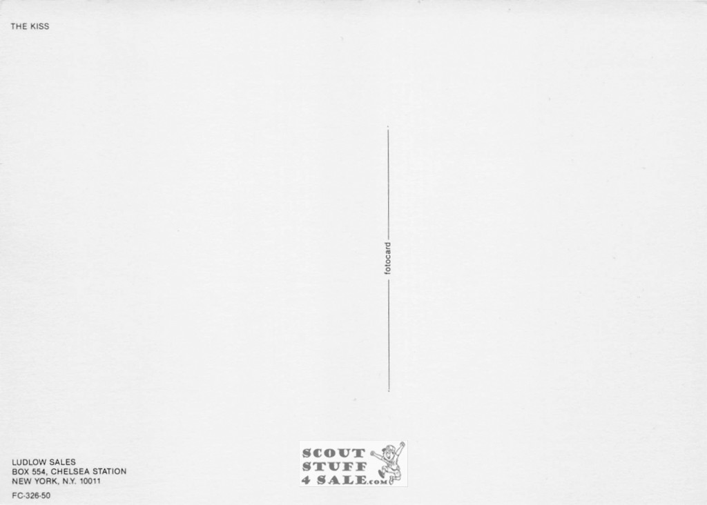 The Kiss Sepia Postcard by Ludlow Sales #136-326