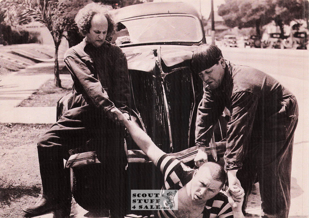 The Three Stooges Sepia Postcard by Classico SF/Ludlow #136-380