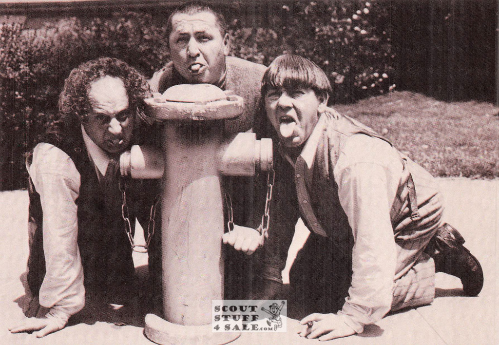 The Three Stooges Sepia Postcard by Classico SF/Ludlow #136-387