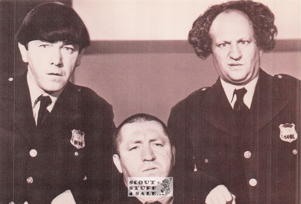 The Three Stooges Sepia Postcard by Classico SF/Ludlow #136-393