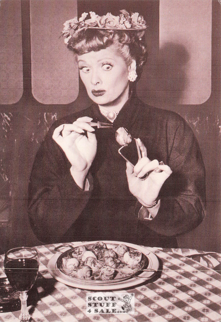 I Love Lucy  Lucille Ball Sepia Postcard by Classico SF/Ludlow #136-403