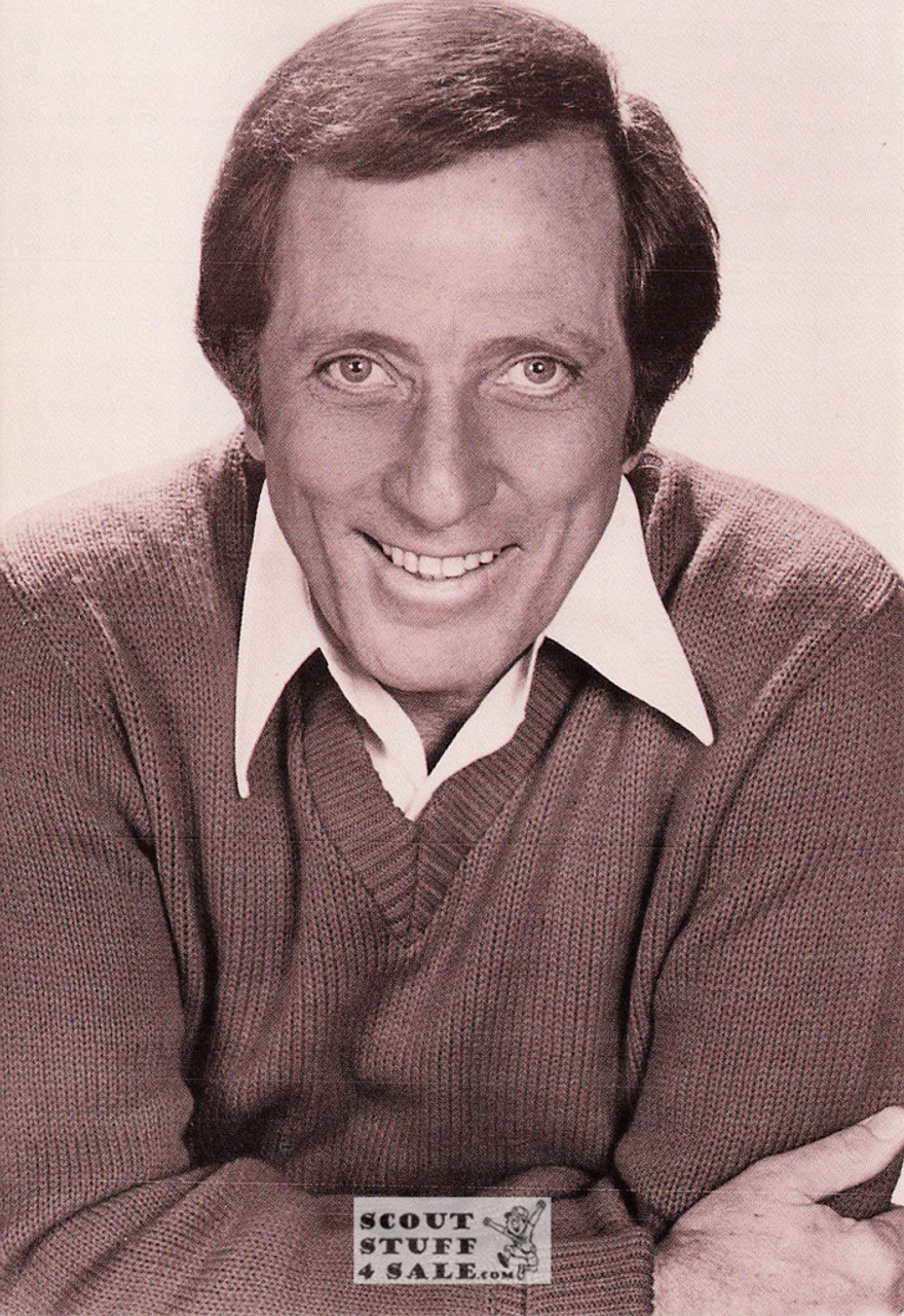 Andy Williams Sepia Postcard by Classico SF/Ludlow #136-417