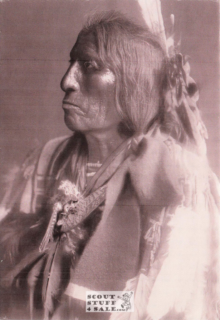 Slow Bull-Ogalala Black/White Postcard by Classico SF/Ludlow #136-445