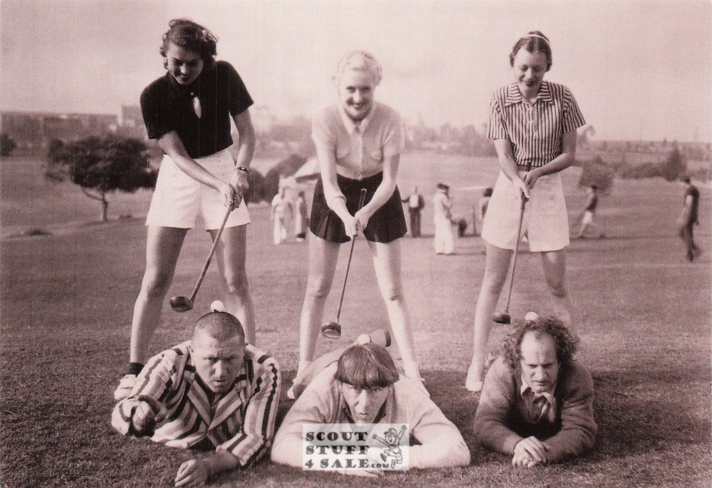 The Three Stoogies Black/White Postcard by Classico SF/Ludlow #136-495