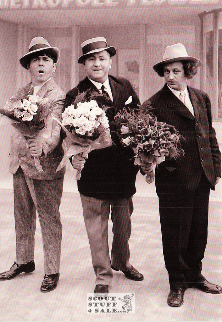 The Three Stoogies Black/White Postcard by Classico SF/Ludlow #136-505