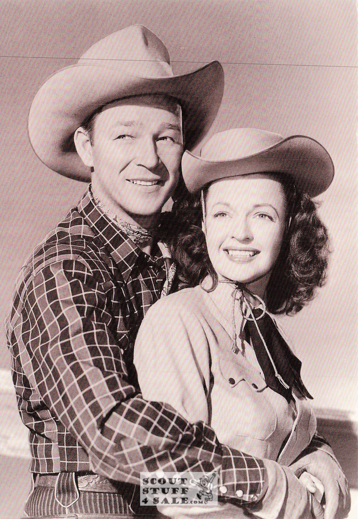 Roy Rogers & Dale Evans Black/White Postcard by Classico SF/Ludlow #136-520