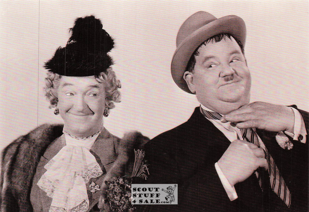 Laurel & Hardy Black/White Postcard by Classico San Francisco #136-536