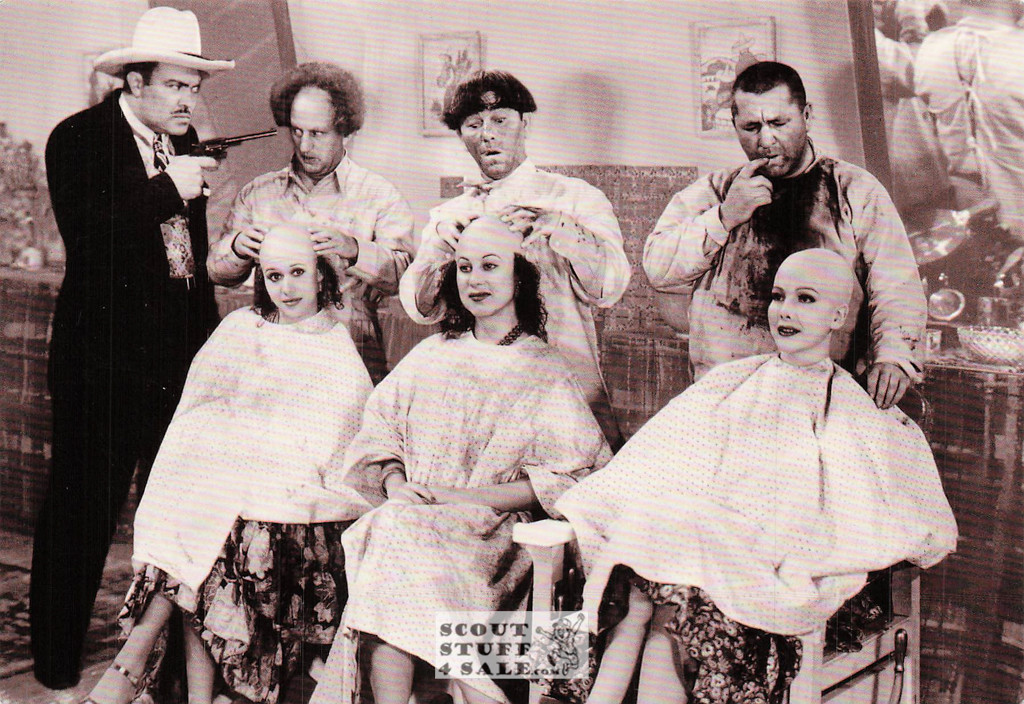 The Three Stoogies Black/White Postcard by Classico SF/Ludlow #136-546