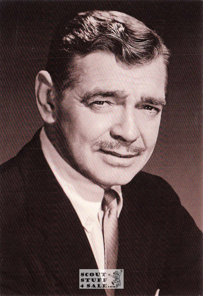 Clark Gable Black/White Postcard by Classico SF/Ludlow #136-612