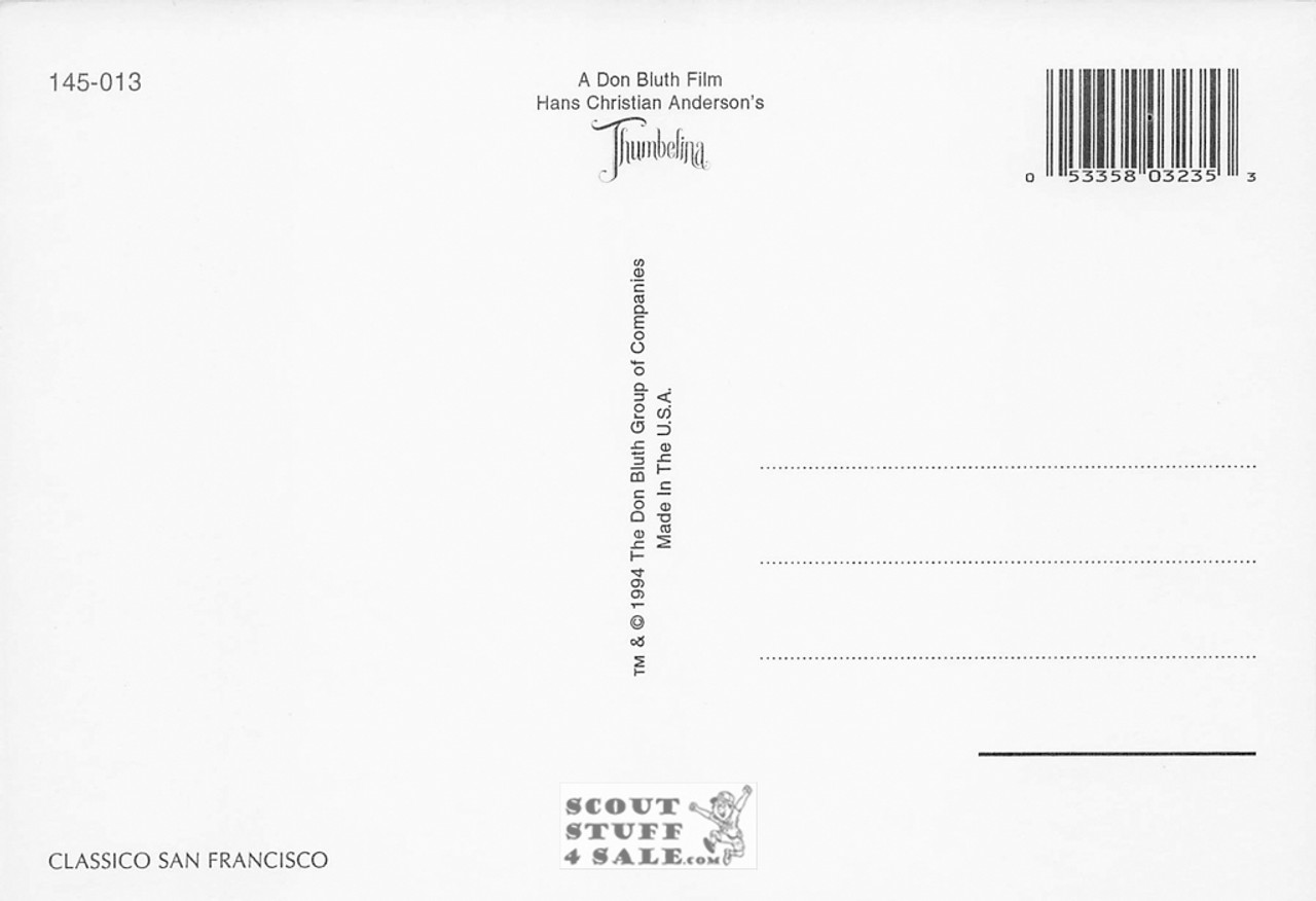 Thumbelina Movie Postcard by Classico San Francisco #145-013