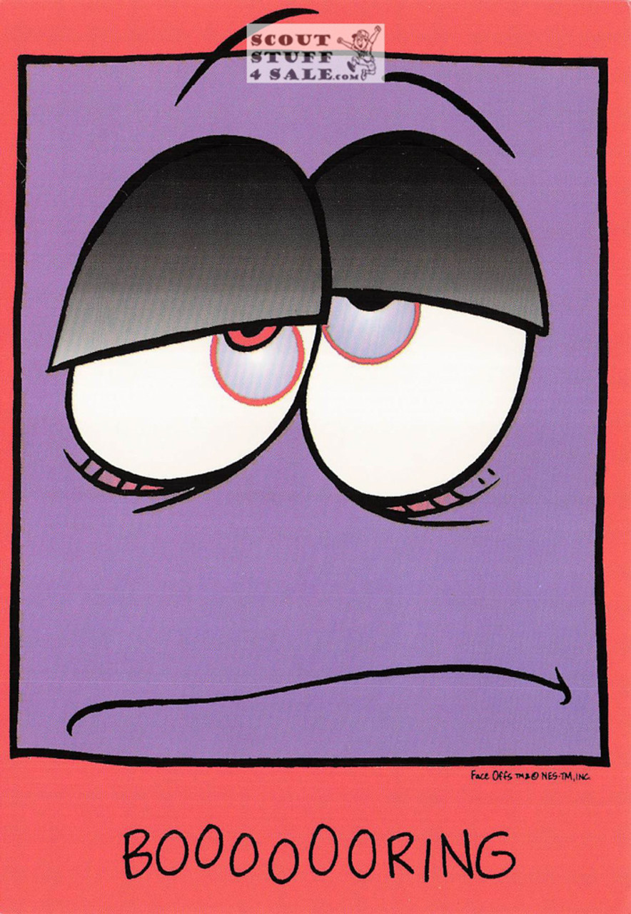 Booooooring Face Offs Postcard by Classico San Francisco #165-007