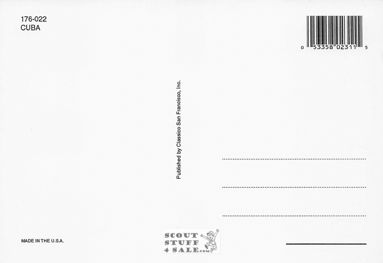 Cuba Flag Postcard by Classico San Francisco #176-022