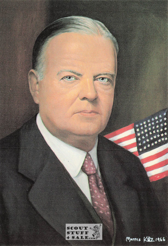 Herbert Hoover President Painting Postcard Morris Katz by Classico #185-031
