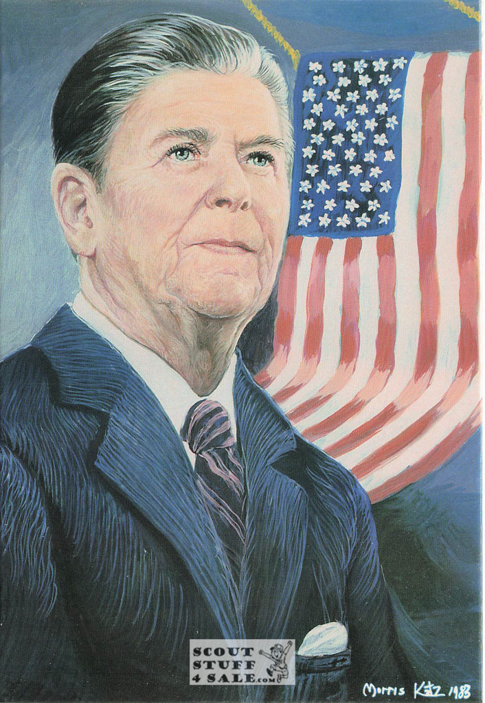 Ronald Reagan President Painting Postcard Morris Katz by Classico #185-040