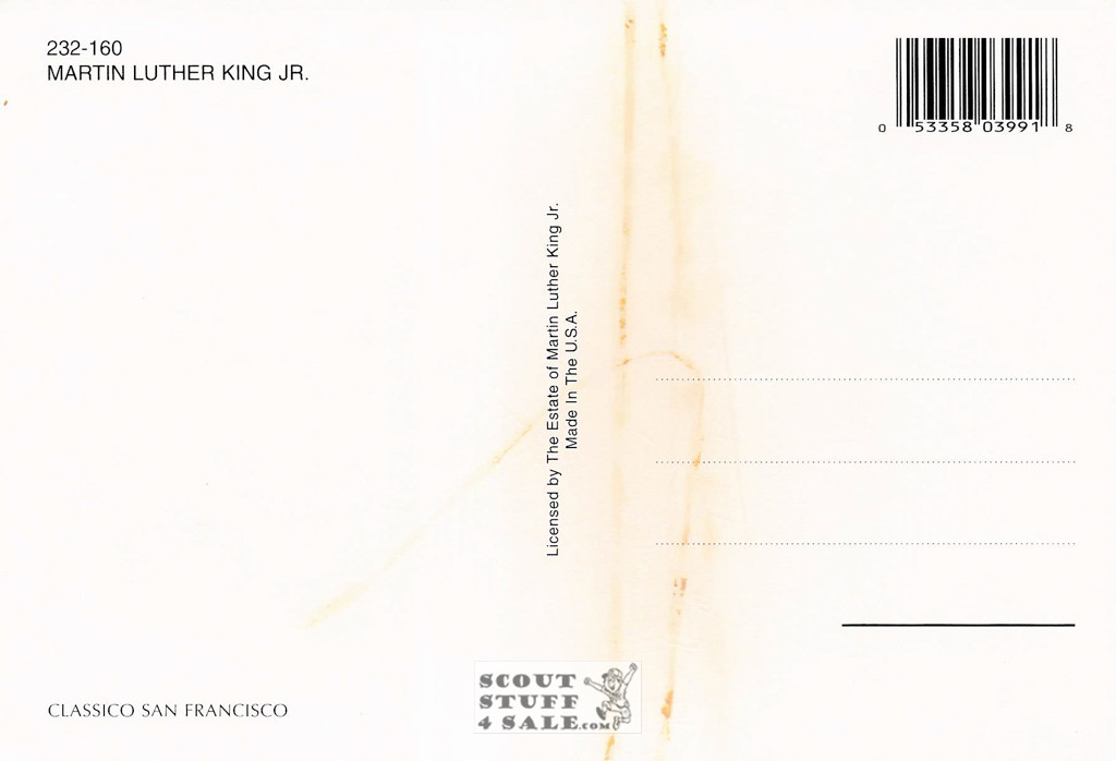 Martin Luther King Jr. Postcard by Classico San Francisco #232-160