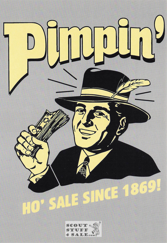 Pimpin' RETRO Humorous Postcard by Classico San Francisco #246-022