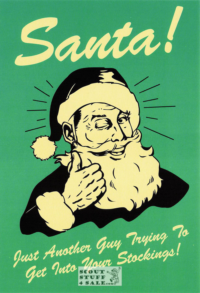 Santa RETRO Humorous Postcard by Classico San Francisco #246-023