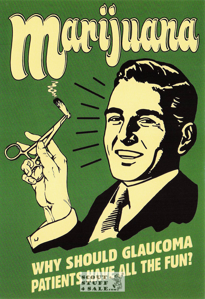 Marijuana RETRO Humorous Postcard by Classico San Francisco #246-030
