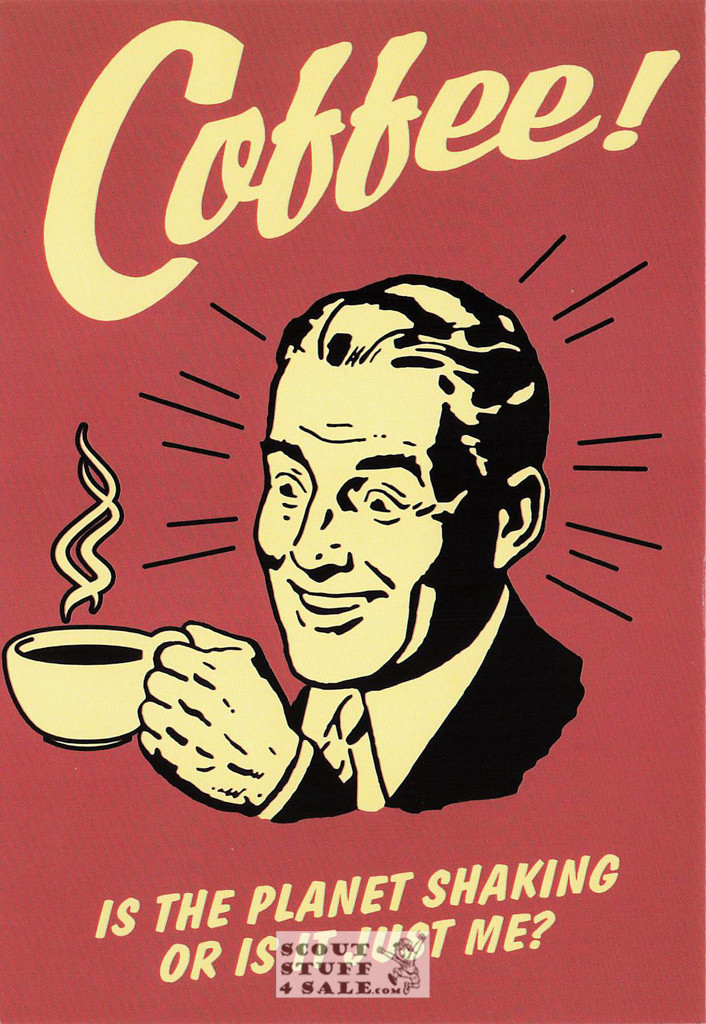 Coffee RETRO Humorous Postcard by Classico San Francisco #246-032