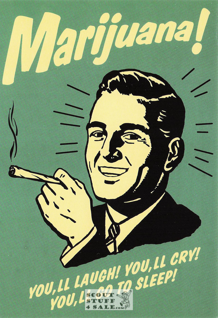 Marijuana RETRO Humorous Postcard by Classico San Francisco #246-036