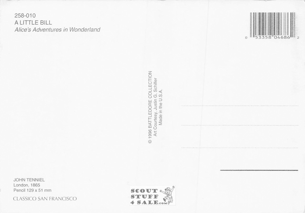 Alice In Wonderland Drawing by John Tenniel Postcard by Classico SF #258-010