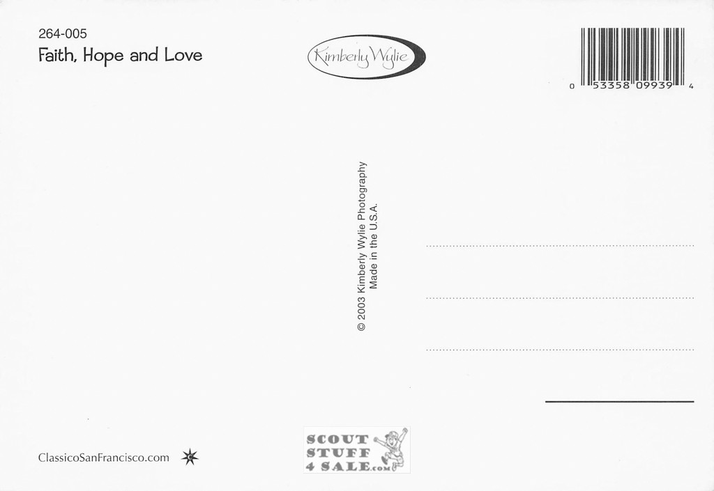Faith Hope & Love Kimberly Wylie Photography Postcard by Classico SF #264-005