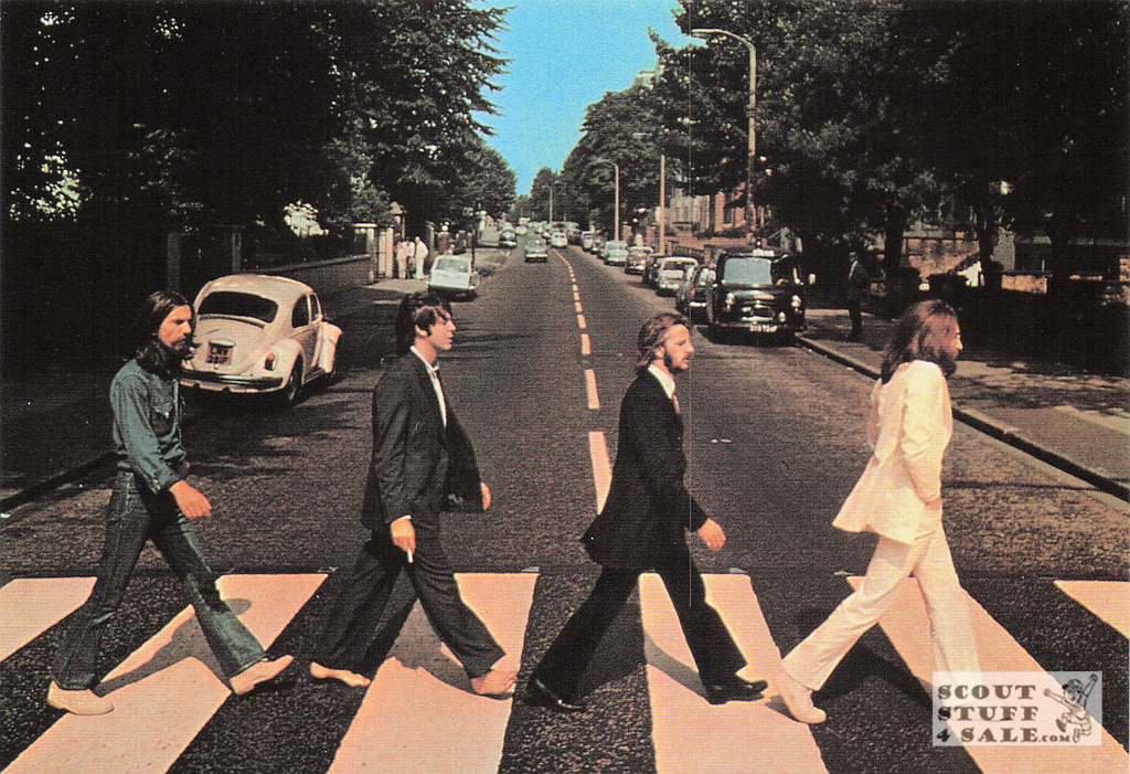 The Beatles Abbey Road Album Postcard by Classico San Francisco #268-003