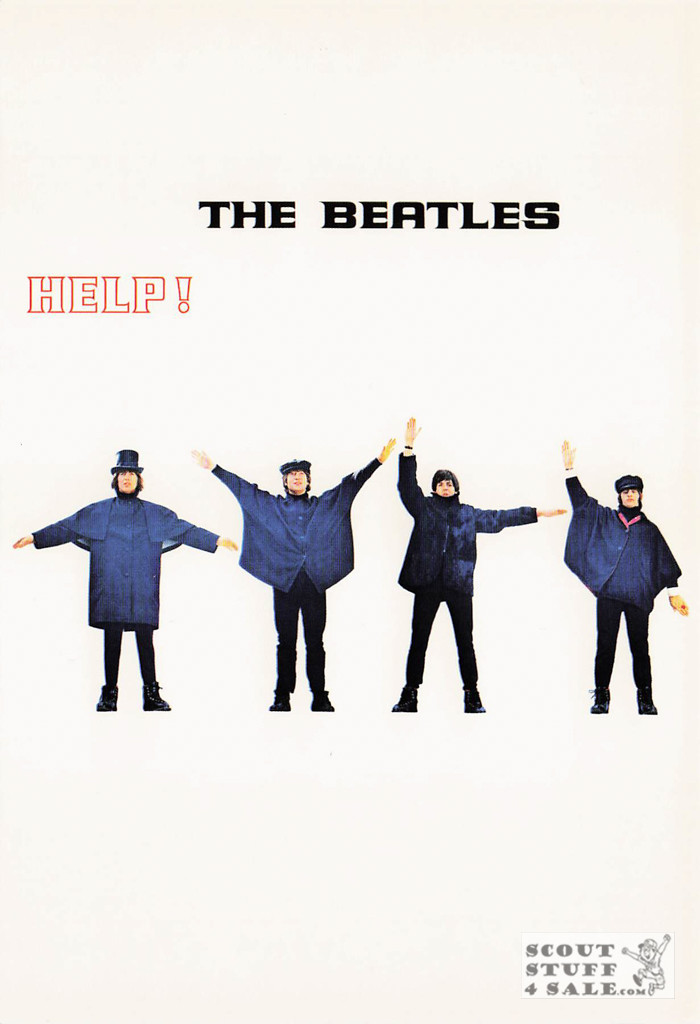 The Beatles Help Album Postcard by Classico San Francisco #268-023v1