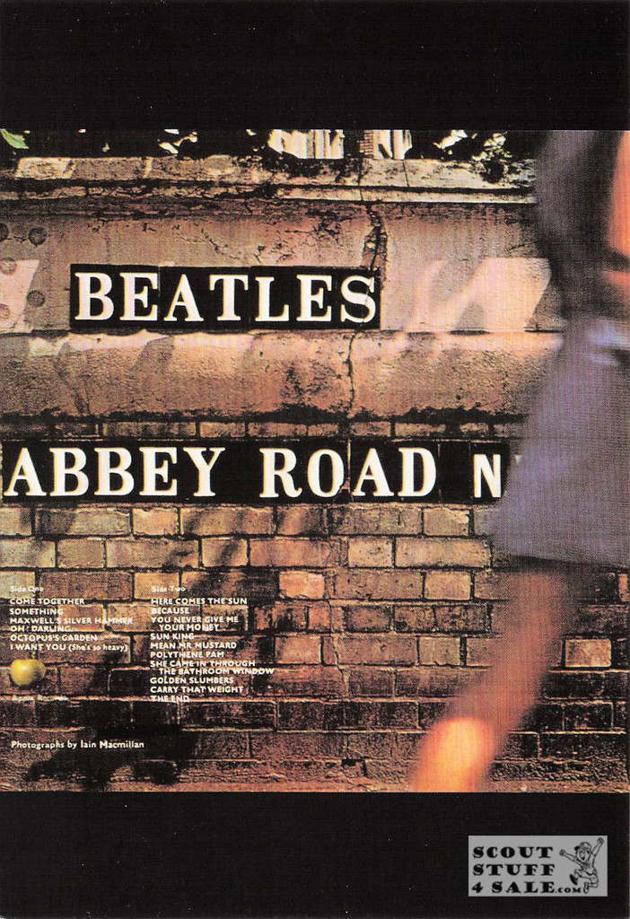 The Beatles Abbey Road Album Postcard by Classico San Francisco #268-028v1