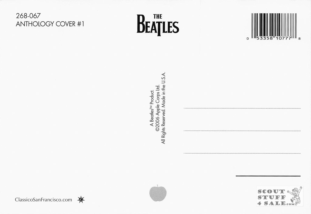 The Beatles Anthology Cover #1 Postcard by Classico San Francisco #268-067