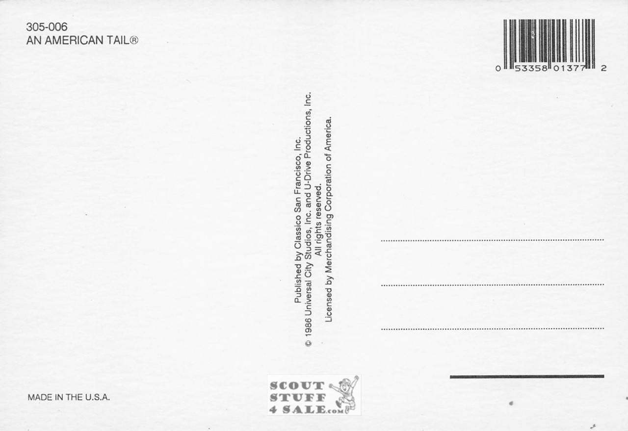 An American Tale Postcard by Classico San Francisco #305-006