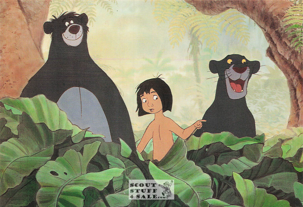 The Jungle Book, Walt Disney, Postcard by Classico San Francisco #312-003