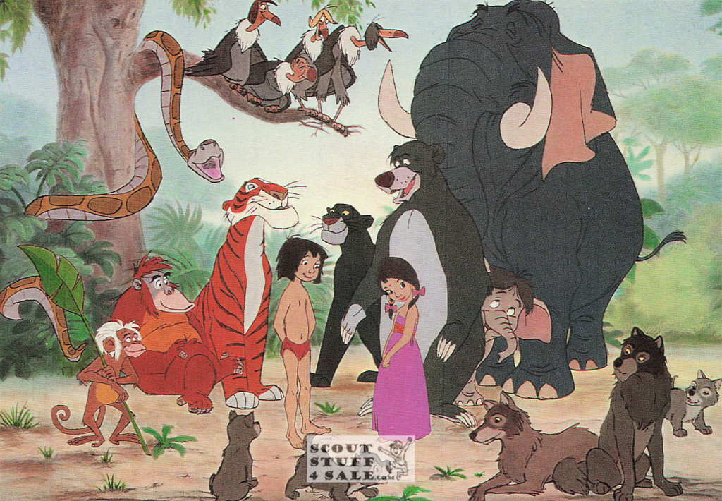 The Jungle Book, Walt Disney, Postcard by Classico San Francisco #312-004