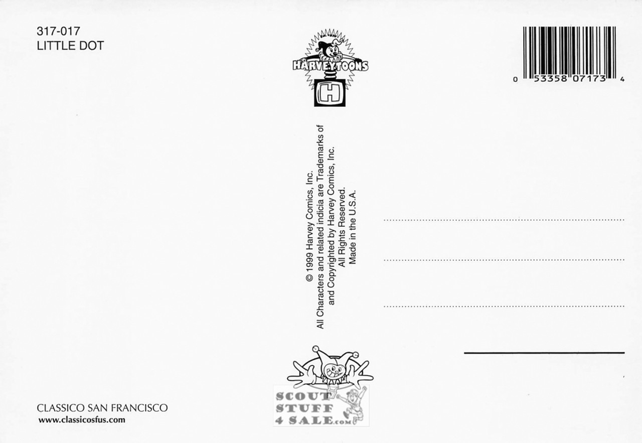 Little Dot #29 Comic Cover, Harvey Comics Postcard by Classico SF #317-017