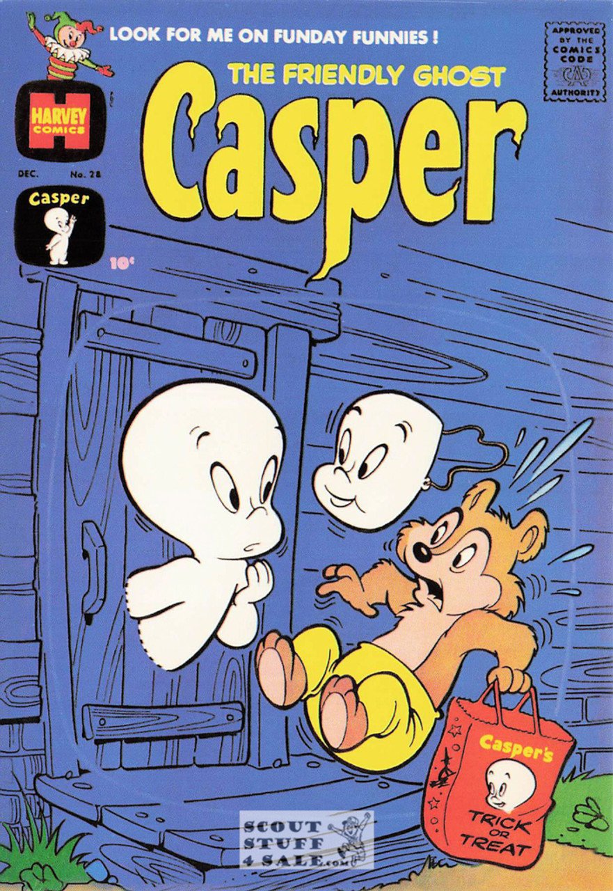 Casper #28 Comic Cover, Harvey Comics Postcard by Classico SF #317-021