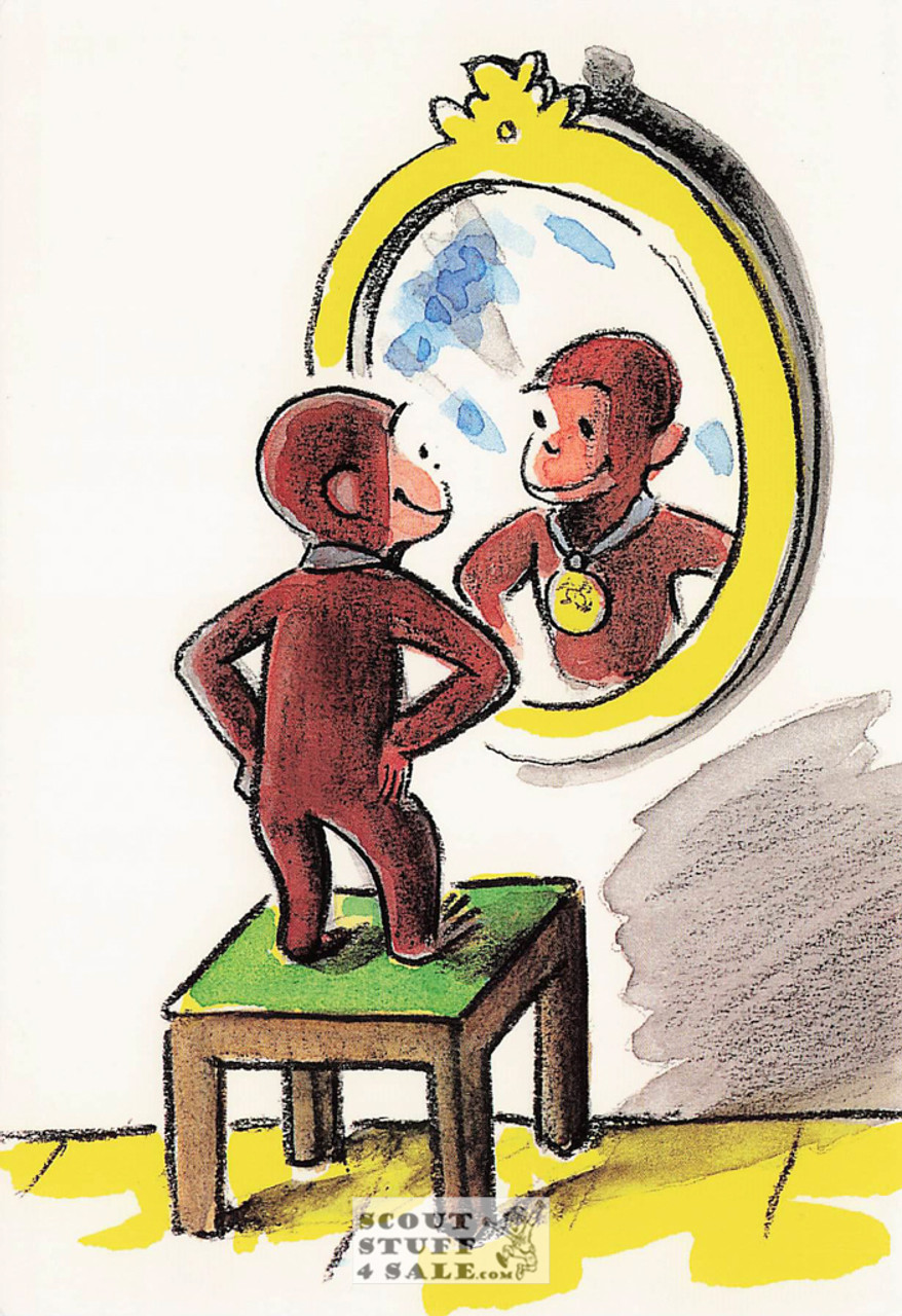 Curious George Cartoon Postcard by Classico San Francisco #342-005