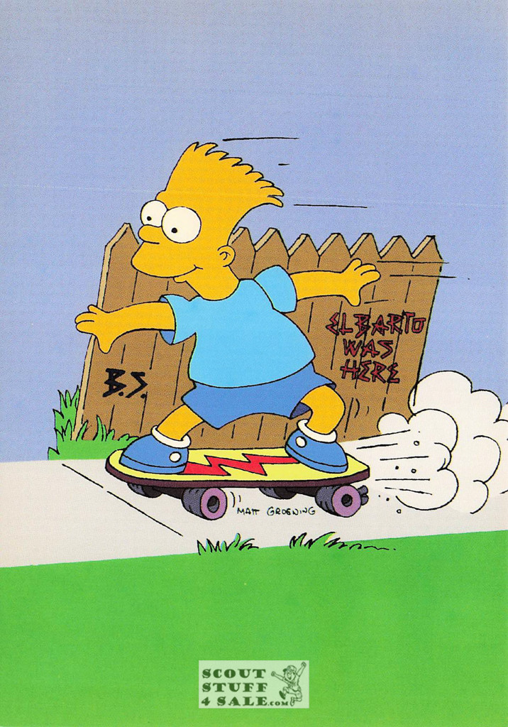 The Simpsons Cartoon German Postcard by Classico San Francisco #342-039