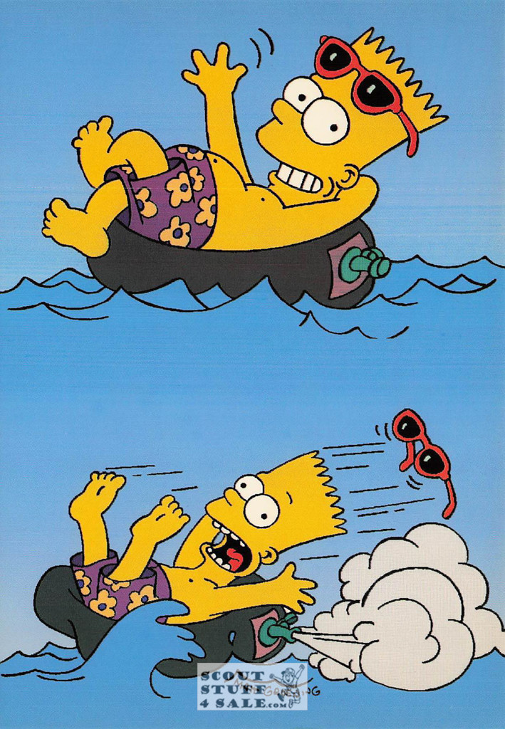 The Simpsons Cartoon Postcard by Classico San Francisco #342-043