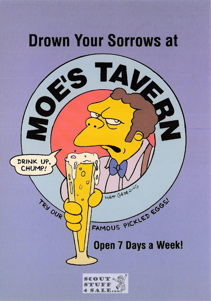 The Simpsons Cartoon Postcard by Classico San Francisco #342-056