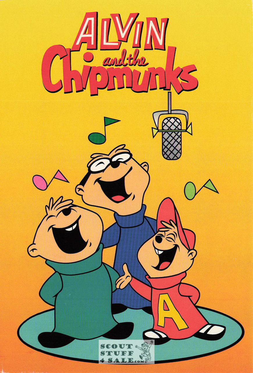 Alvin and the Chipmunks Cartoon Postcard by Classico San Francisco #345-001