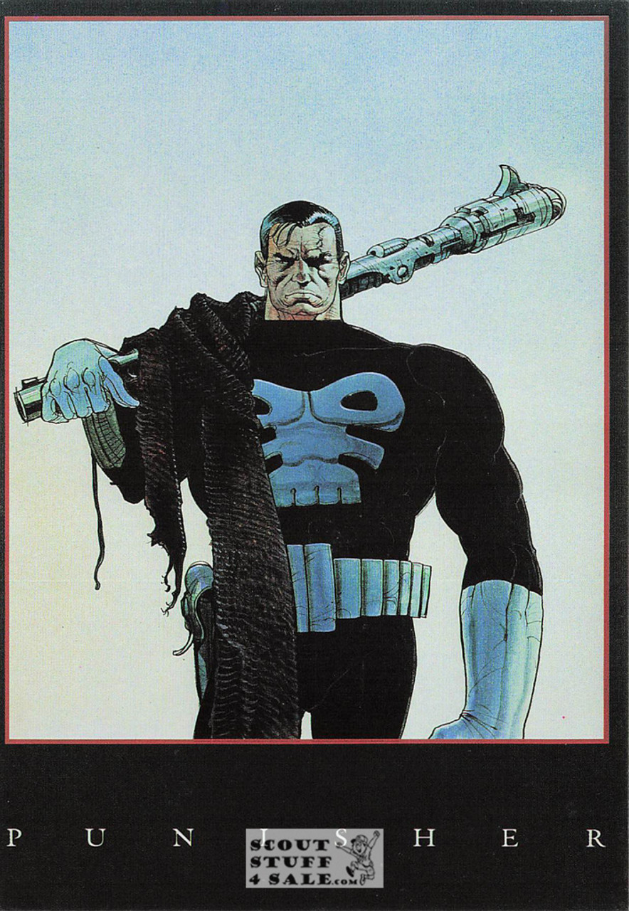 The Punisher Marvel Superhero Postcard by Classico San Francisco #348-020