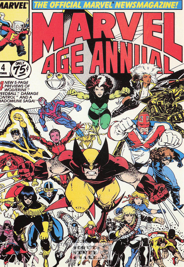 Marvel Age Superhero Comic Postcard by Classico San Francisco #348-025