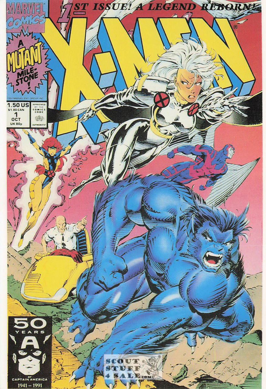 X-Men Marvel Superhero Postcard by Classico San Francisco #348-028