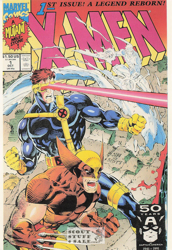 X-Men Marvel Superhero Postcard by Classico San Francisco #348-030