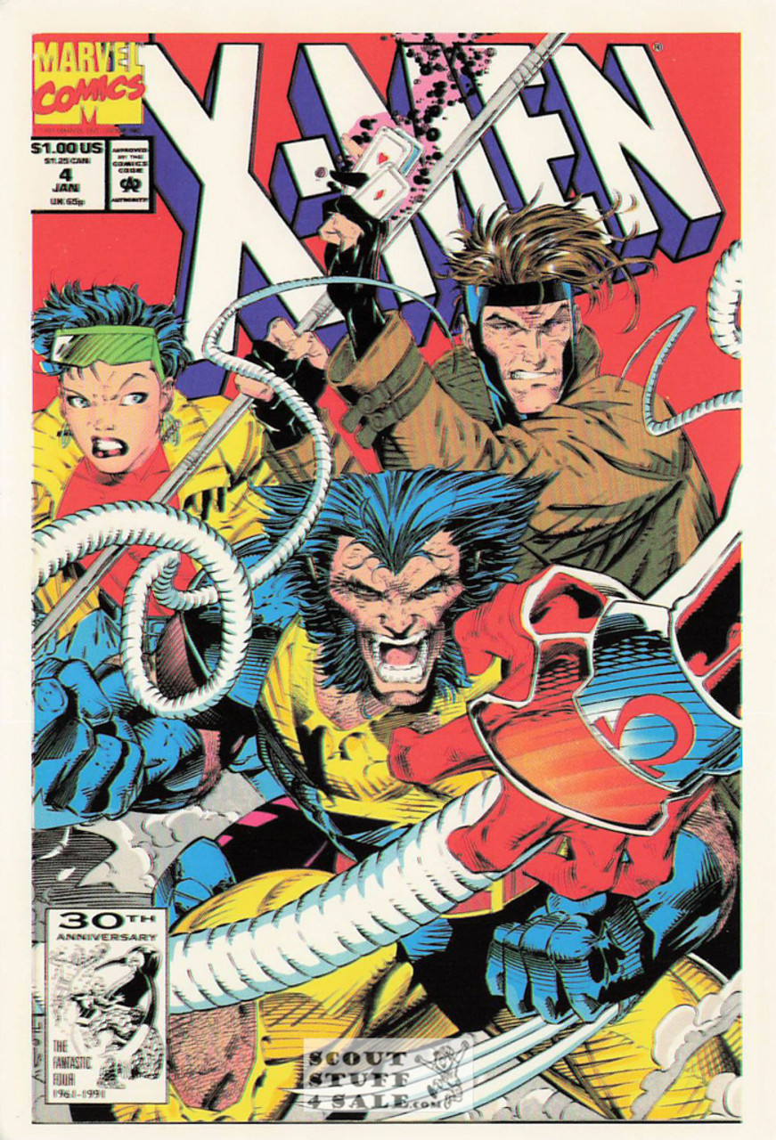 X-Men Marvel Superhero Postcard by Classico San Francisco #348-036