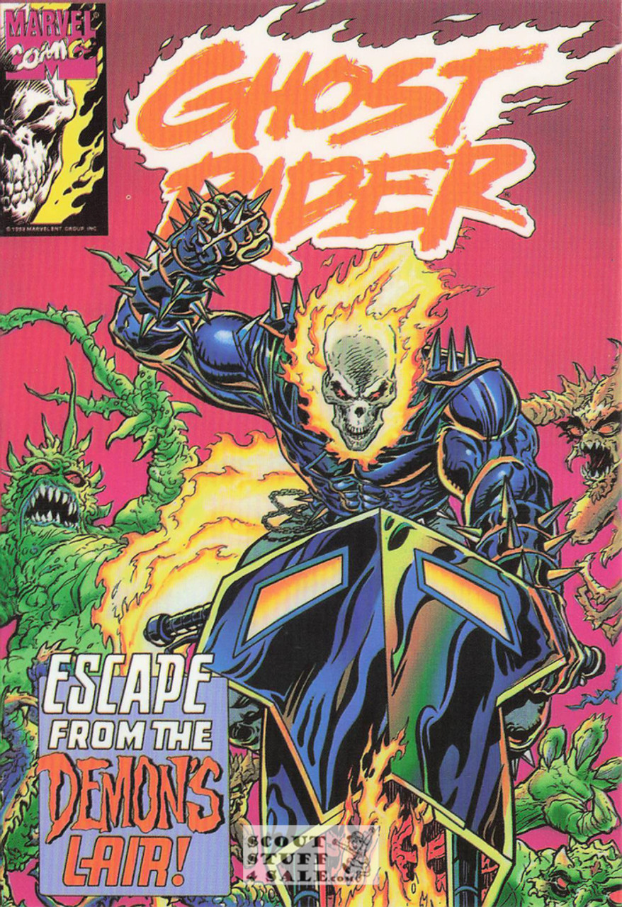Ghost Rider Marvel Superhero Postcard by Classico San Francisco #348-073