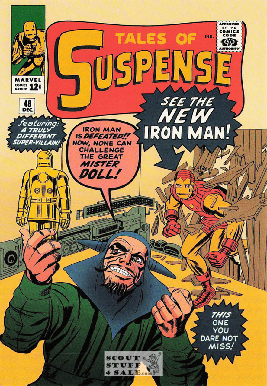 Iron Man Marvel Superhero Postcard by Classico San Francisco #348-075
